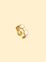 18K Gold Plated Pearl Statement Ring