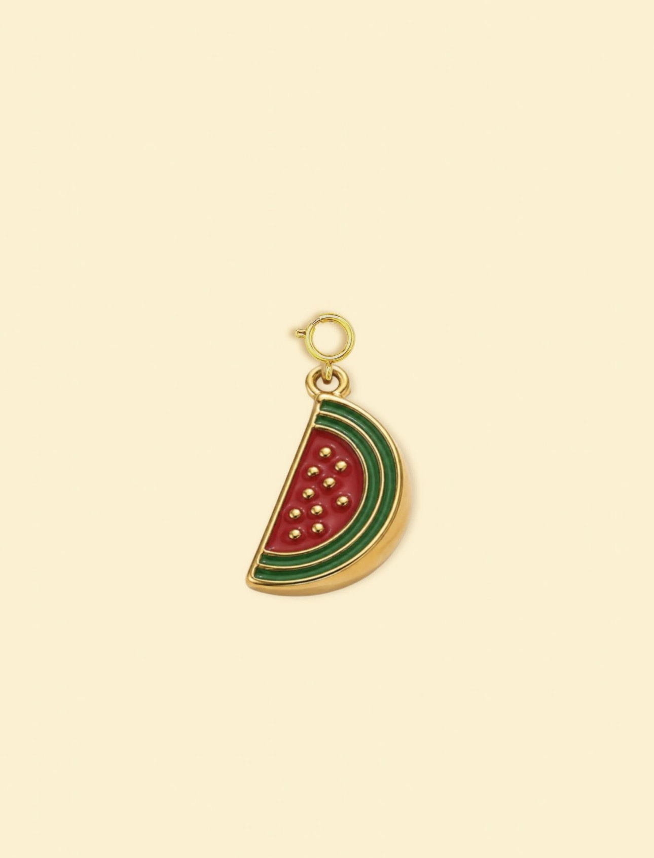 Watermelon charm 18K Gold Plated Stainless Steel Charm