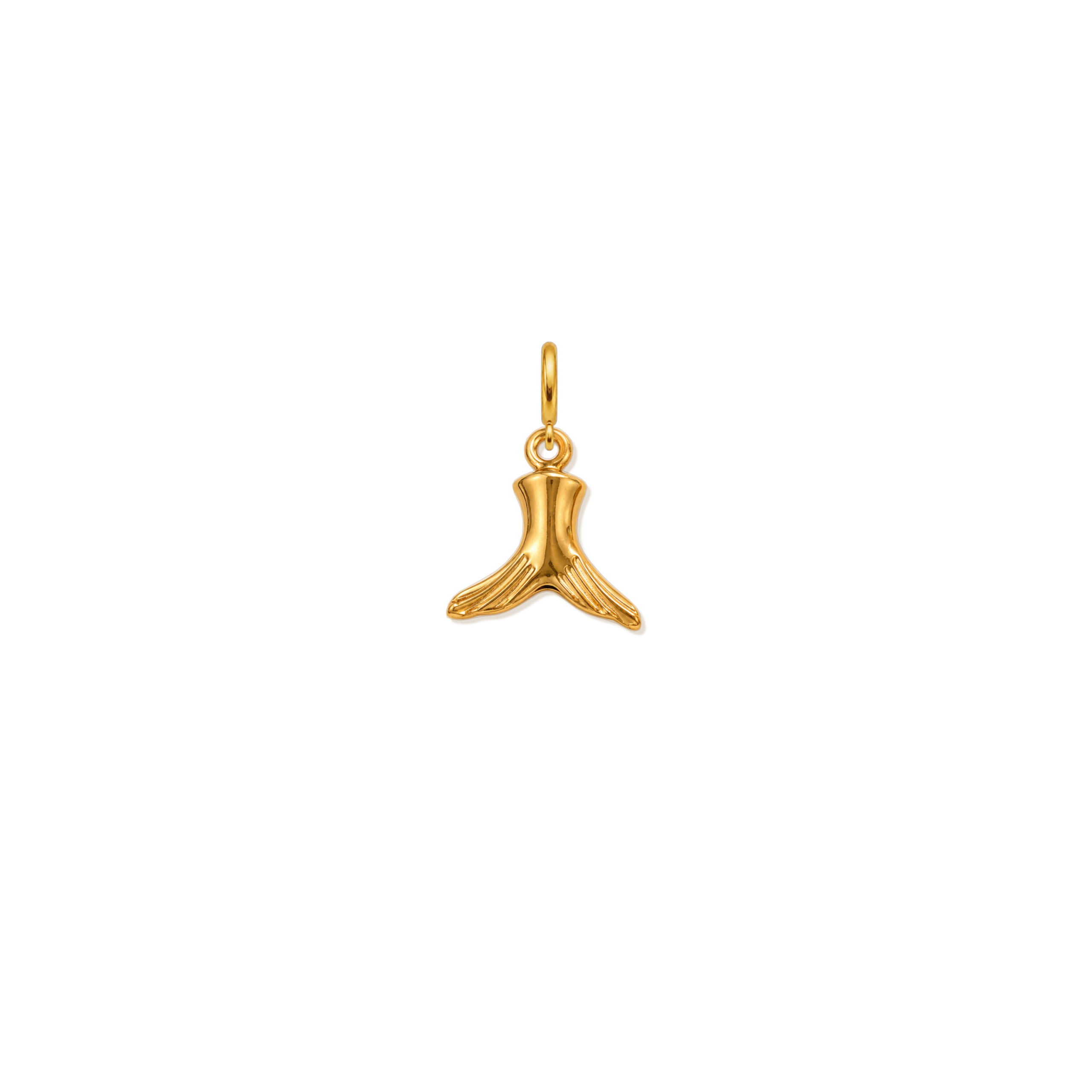 Mermaid Tail Charm 18K Gold Plated Stainless Steel