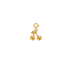 Dainty Cherry Charm 18K Gold Plated Stainless Steel - Image 2