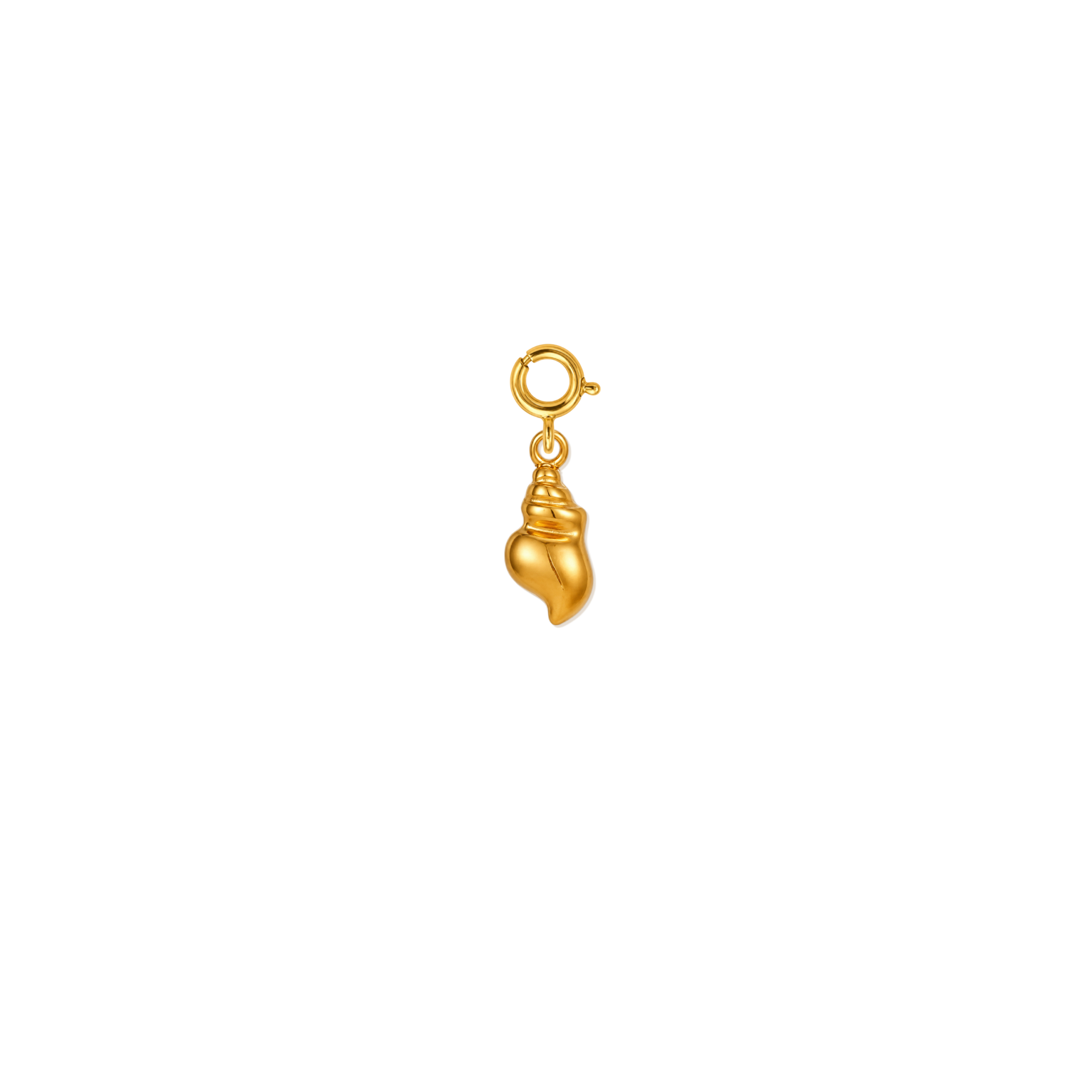 Seashell Charm 18K Gold Plated Stainless Steel