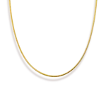 18K Gold Plated Slim Snake Chain Necklace - Image 2